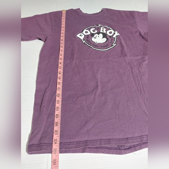 VINTAGE DOG BOY RECORDS THAT BITE Plum Purple Mens Size XL 100% cotton - Picture 6 of 7
